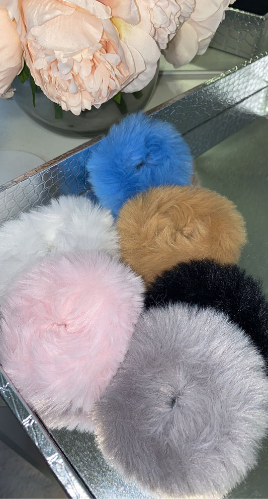 Fur Scrunchies